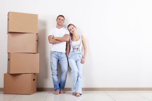 Moving team assisting with a home relocation in Sutton