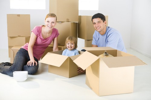 Removal van service helping with a home move in Sutton