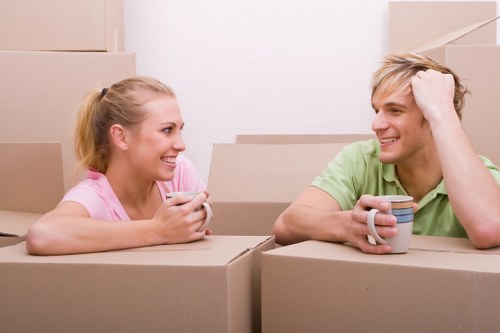 Preparation and packing materials for a house move in Sutton