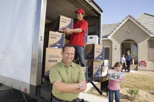 Local moving van ready for a Sutton property move