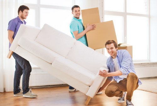 Local man and van loading furniture in Sutton
