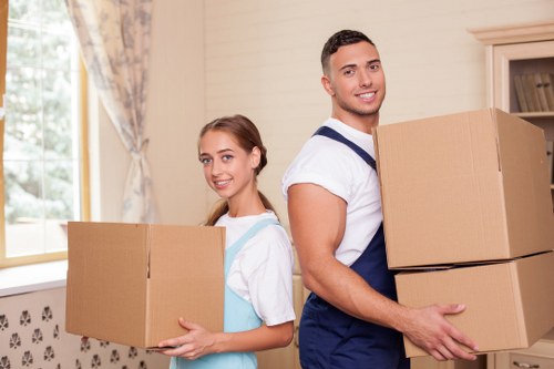 Local removals team navigating residential streets in Sutton