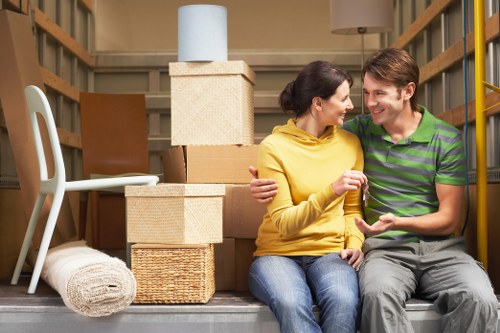 Careful handling of household furniture during a Sutton move