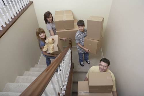 Delivery and unloading during a home move
